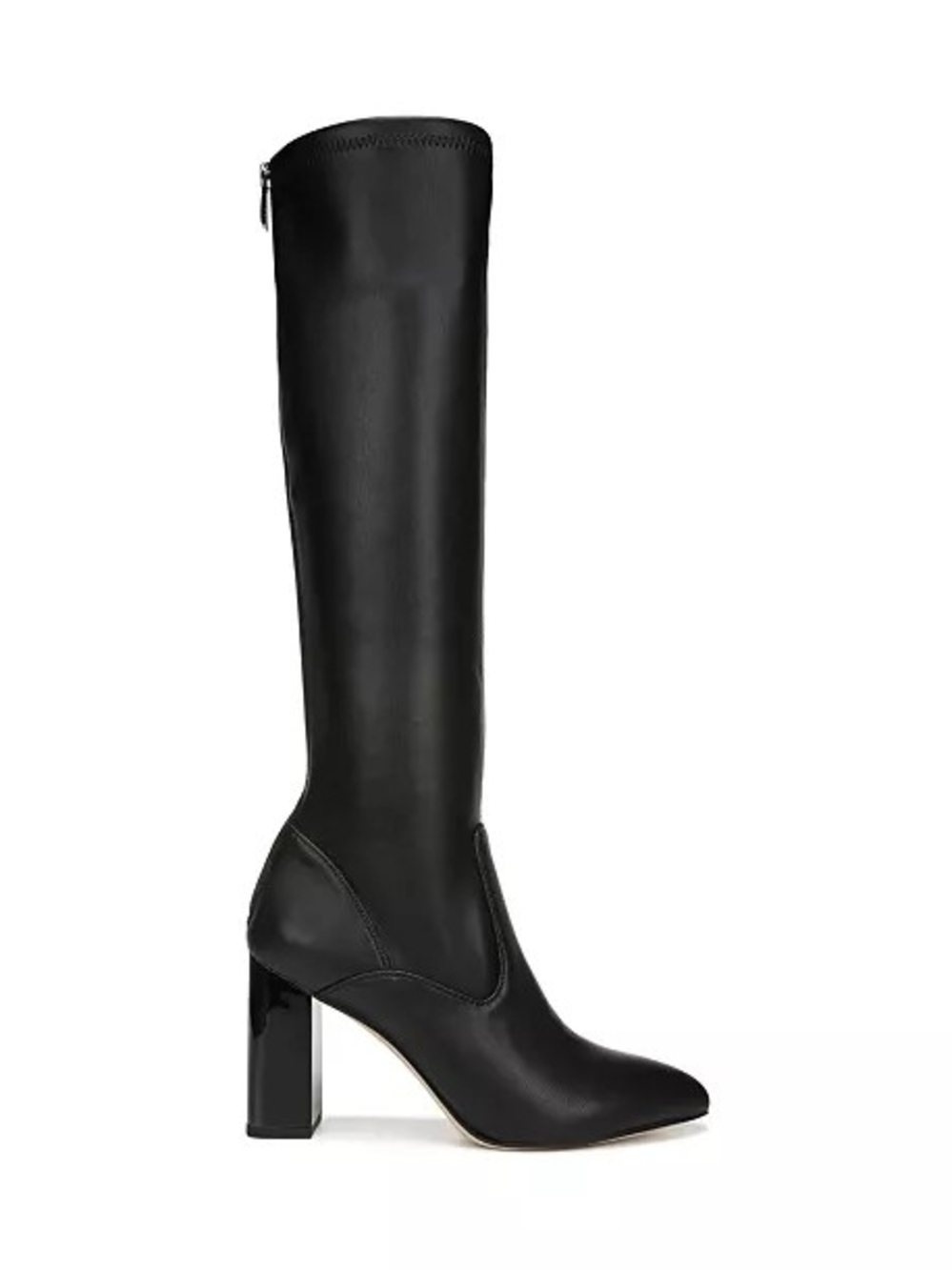 Franco Sarto Black Over-the-Knee Block Heel Boots